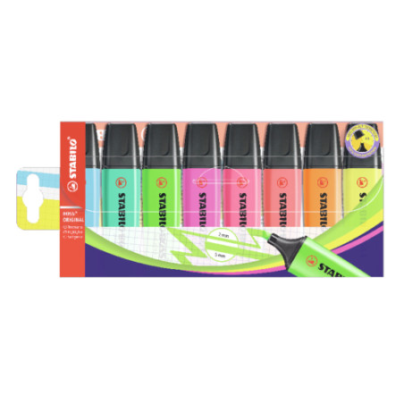 Stabilo boss original 8 color highlighters set