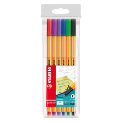 Stabilo point 88 set of 6 fineliners