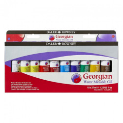 Daler Rowney Georgian water mixable oil set 10x37ml