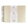 Clairefontaine iridescent ivory spiral album 200g 40 sheets