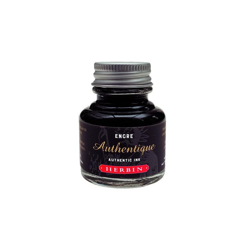 Herbin authentic tusz czarny 30 ml - sklep plastyczny - szał dla plast