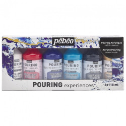 Pebeo pouring set 6x118ml