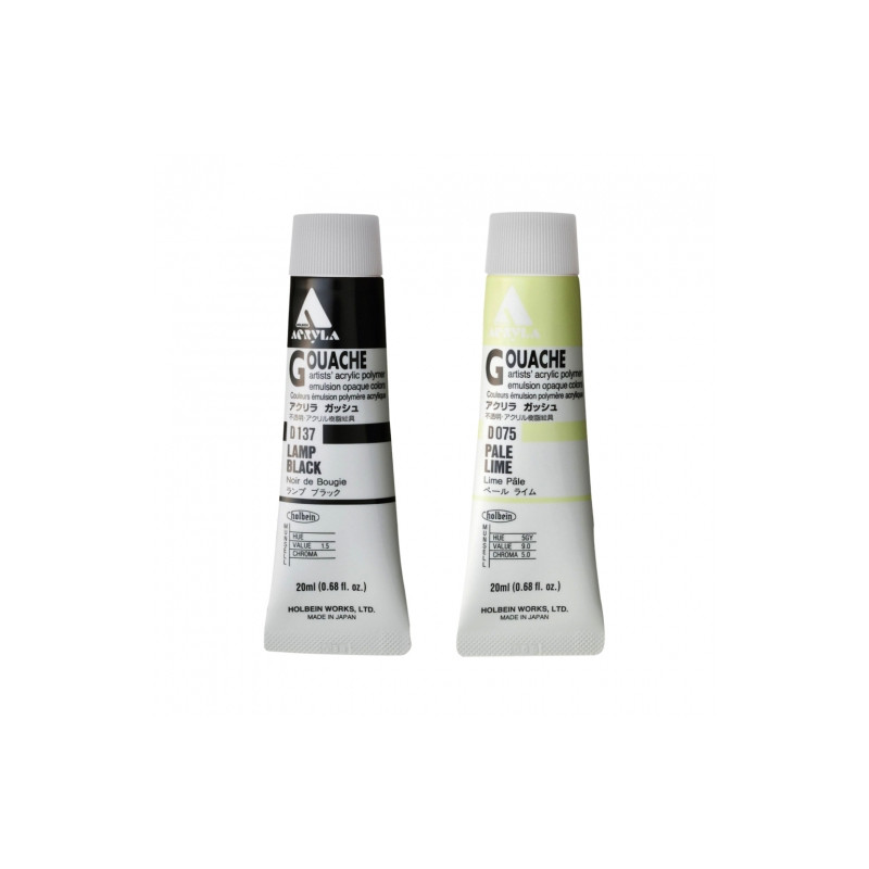 Holbein acryla gouache gwasz akrylowy 20ml - sklep plastyczny - szał d