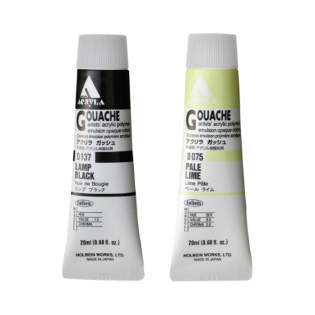 Holbein acryla gouache gwasz akrylowy 20ml - sklep plastyczny - szał d