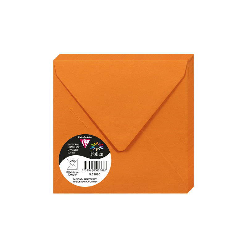 Clairefontaine pollen koperta 140x140mm 120g 20 sztuk - sklep plastycz