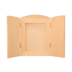 Wooden opening icon 19.5 x 14 cm