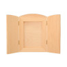 Wooden opening icon 19.5 x 14 cm