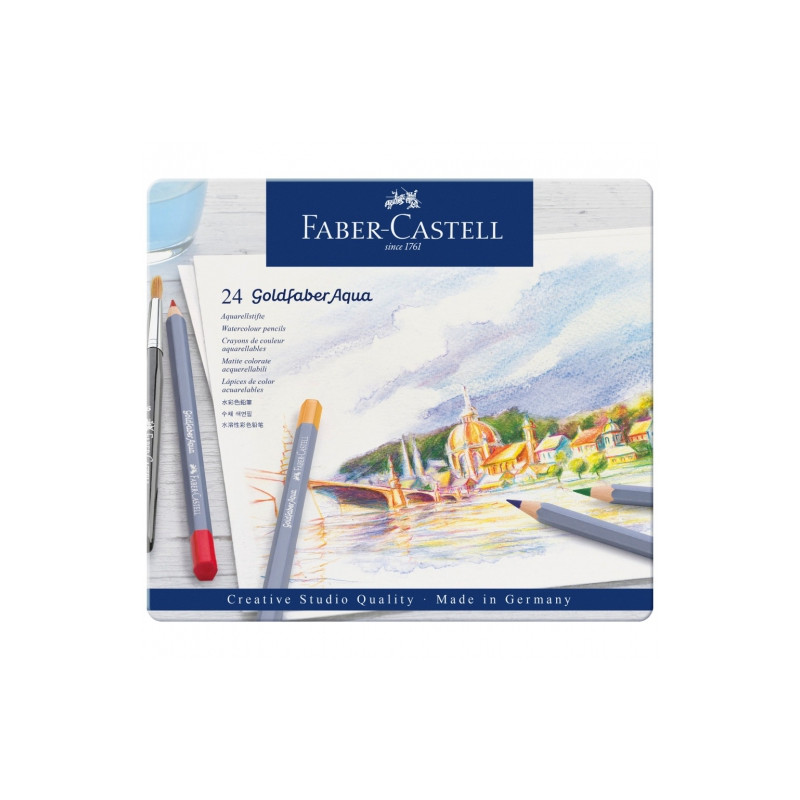 Faber-Catell goldfaber aqua zestaw 12 kredek akwarelowych - sklep plas