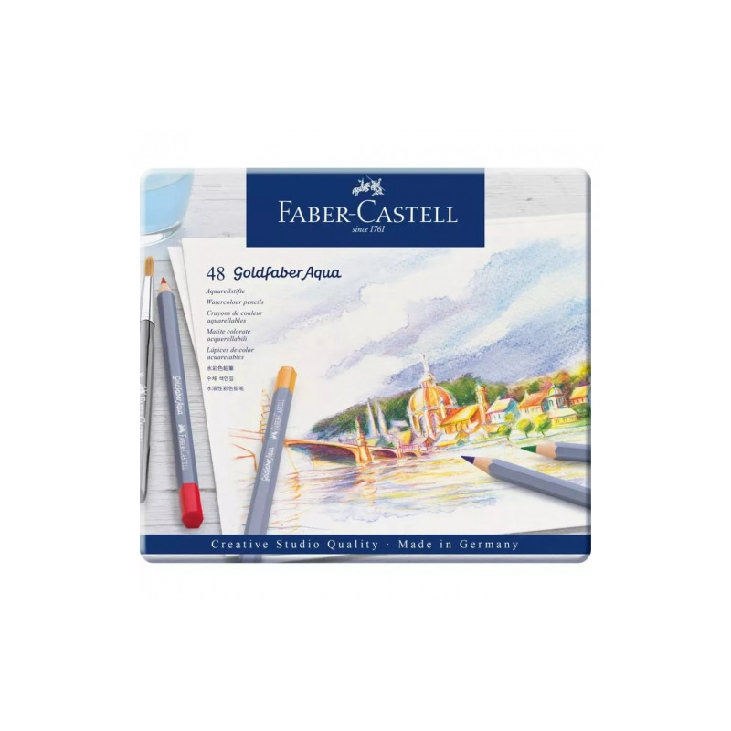 Faber-Catell goldfaber aqua zestaw 48 kredek akwarelowych - sklep plas