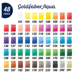 Faber-Catell goldfaber aqua zestaw 48 kredek akwarelowych - sklep plas