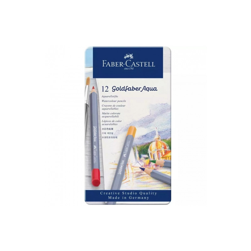 Faber-Catell goldfaber aqua zestaw 12 kredek akwarelowych - sklep plas