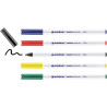 Edding set of 5 pens for 1mm fabrics with a round basic tip