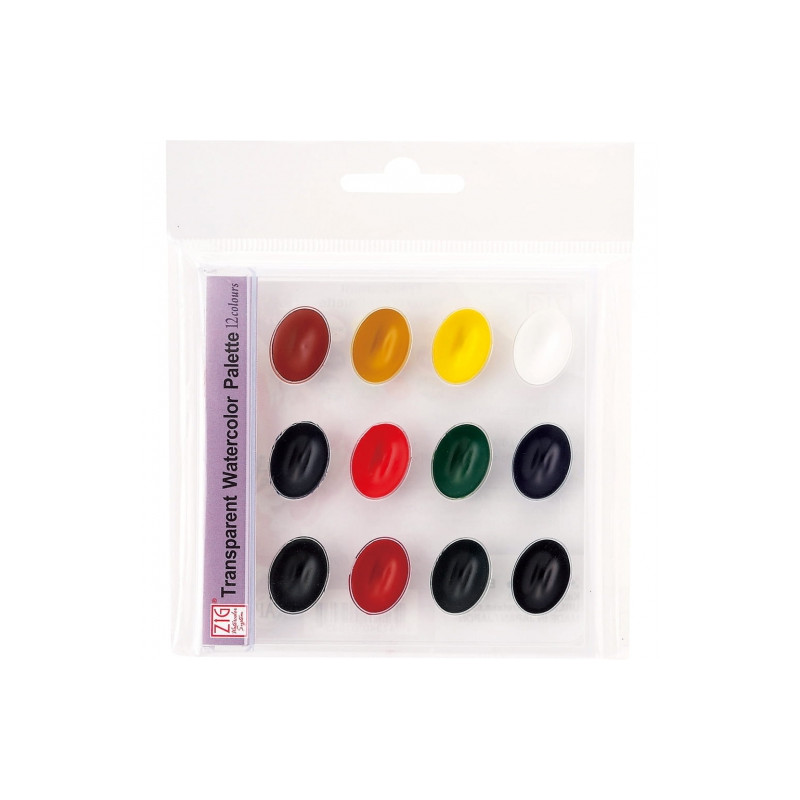 Kuretake Zig set of 12 transparent watercolor paints