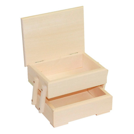 Drewniana niciarka mini 15,5x9x11cm - sklep plastyczny - szał dla plas