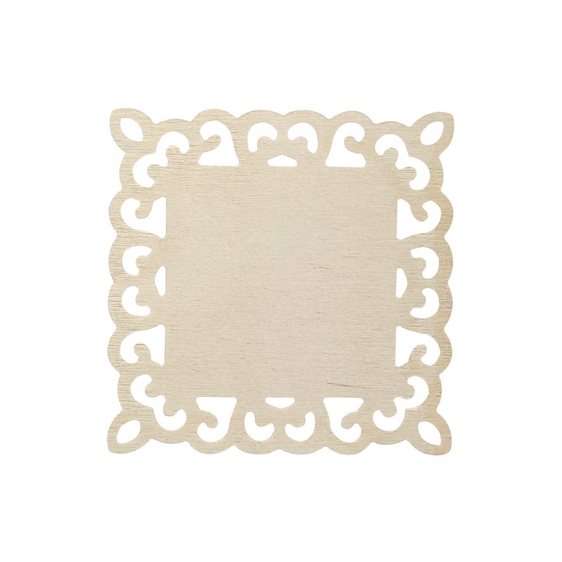 Openwork square board 25x25cm
