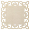 Drewniana podkładka ażurowa 12x12cm - sklep plastyczny - szał dla plas