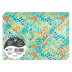 Clairefontaine pollen flowers envelopes 114x162mm 120g 20 pcs