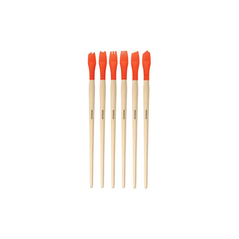 Renesans set of 6 silicone brushes