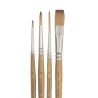 Lefranc&Bourgeois 4 pędzle syntetyczne do gwaszy i akwareli - sklep pl
