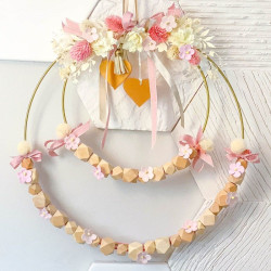 Metal hoop for decoration