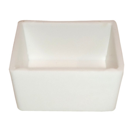 Empty watercolor paint container in a pen