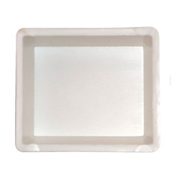 Empty watercolor paint container in a pen