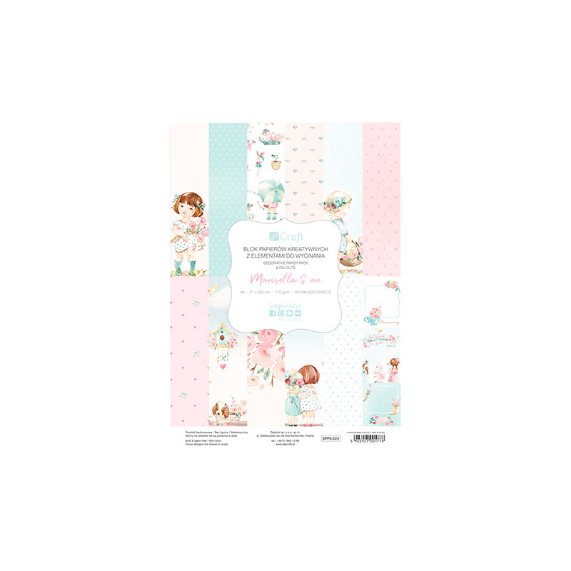 DP Craft marisella&me blok papierów kreatywnych A4 170g 20ark - sklep