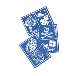 Snazaroo set of 6 boy adventure templates