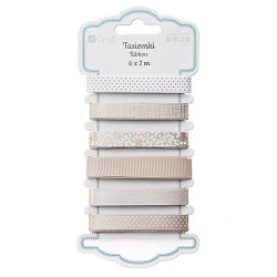 DP Craft linen set of ribbons 6 x 2m