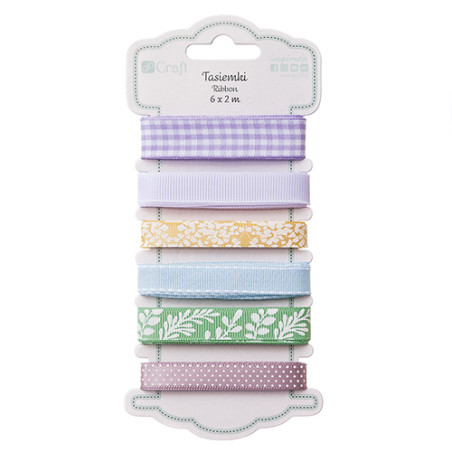 DP Craft lilac set of ribbons 6 x 2m