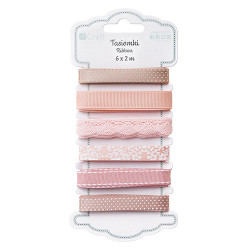 DP Craft nudes set of ribbons 6 x 2m