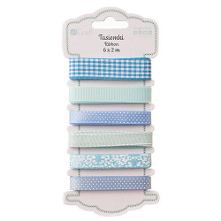 DP Craft aqua set of ribbons 6 x 2m