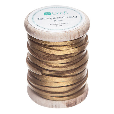 DP Craft rzemyk skórzany 3mm 5m - sklep plastyczny - szał dla plastykó
