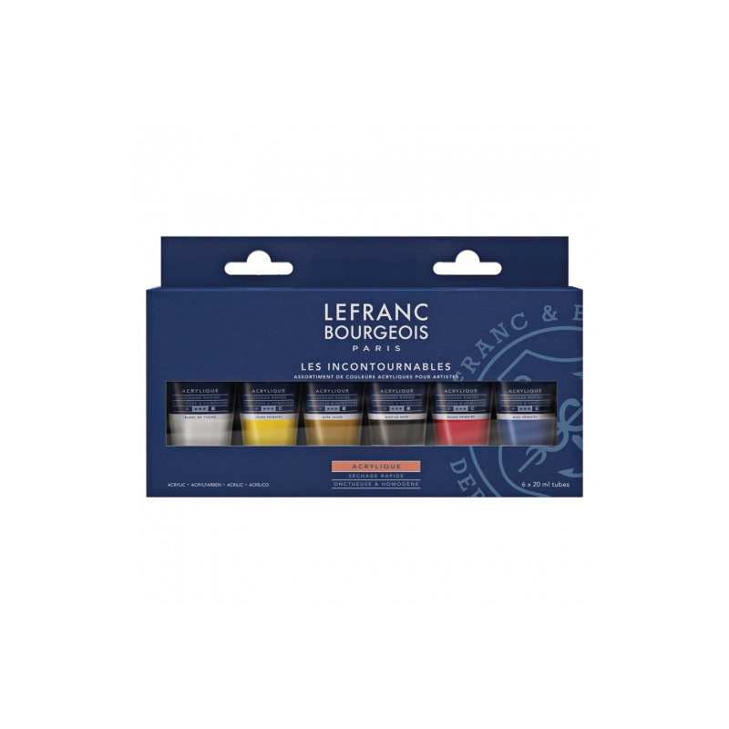 Lefranc & Bourgeois set of acrylic paints fine 6x20ml