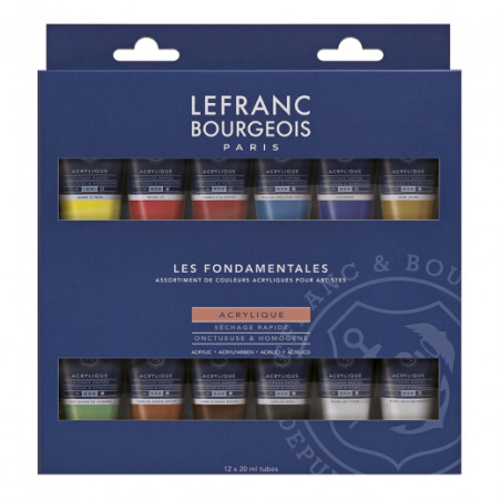 Lefranc & Bourgeois set of acrylic paints fine 12x20ml