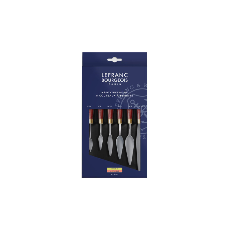 Lefranc & Bourgeois set of 6 metal spatulas