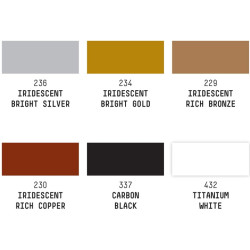 Liquitex iridescents zestaw tuszy akrylowych 6x30ml - sklep plastyczny