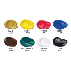 Liquitex zestaw farb akrylowych basic 8x75 ml - sklep plastyczny - sza