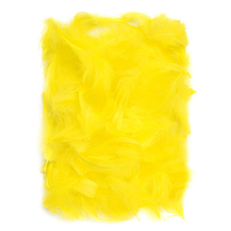 Yellow feathers 5-12cm 10g