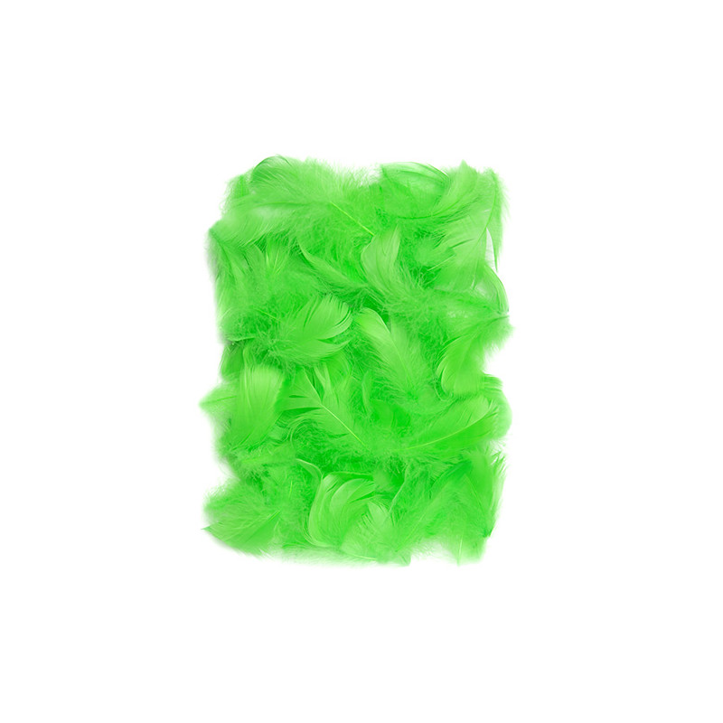 Green feathers 5-12cm 10g