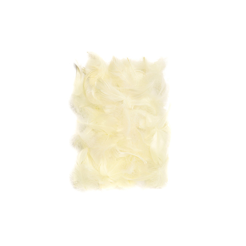 Piórka ecru 5-12cm 10g - sklep plastyczny - szał dla plastyków