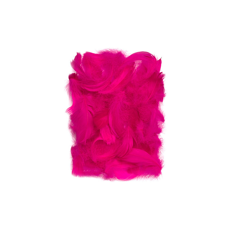 Dark pink feathers 5-12cm 10g