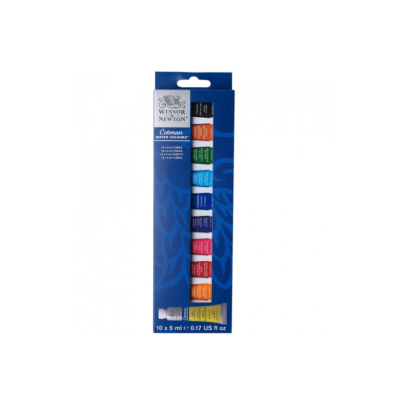 Winsor&Newton cotman zestaw akwareli 10x5ml - sklep plastyczny - szał
