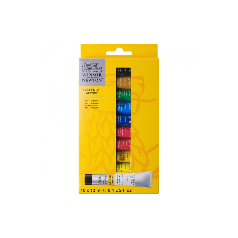 Winsor & Newton gallery acrylic paint set 10x12 ml