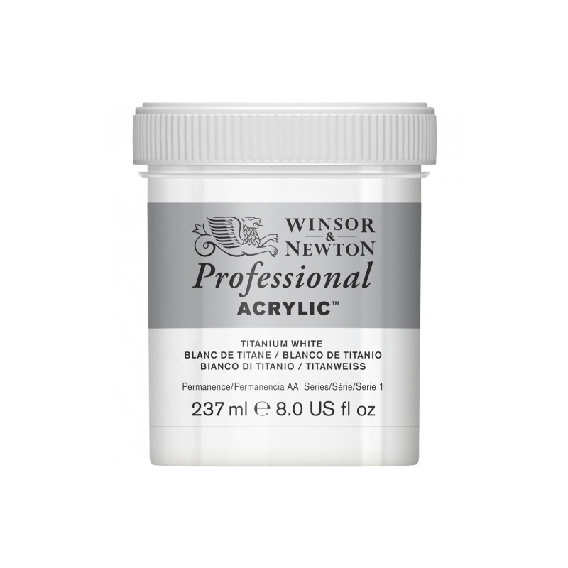 Winsor & Newton professional acrylic paint 237 ml titanium white