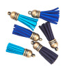 DP Craft decorative tassels 6 pieces - blue, blue, navy blue