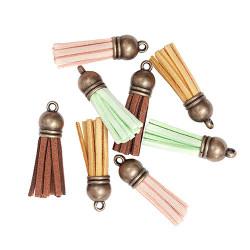 DP Craft decorative tassels pastel 8 pcs - honey, mint, pink