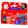 Kreul javana set of 5 glitter felt-tip pens for fabrics