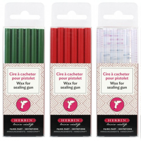 Herbin wosk do pistoletu do kleju 7mm 6 sztuk - sklep plastyczny - sza