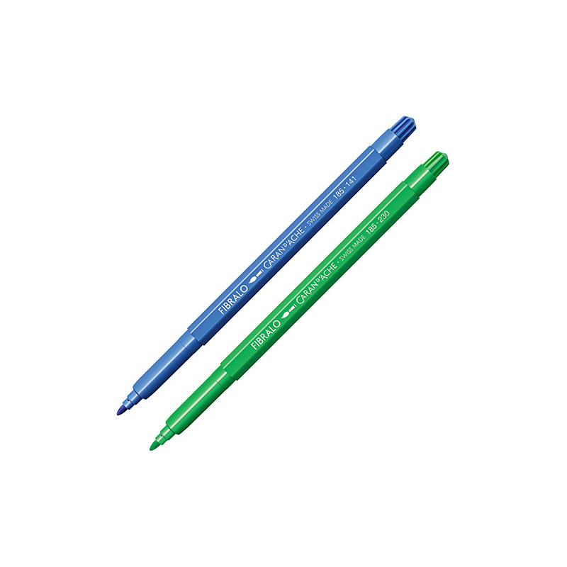 Caran d'ache fibralo felt-tip pens with a fiber tip